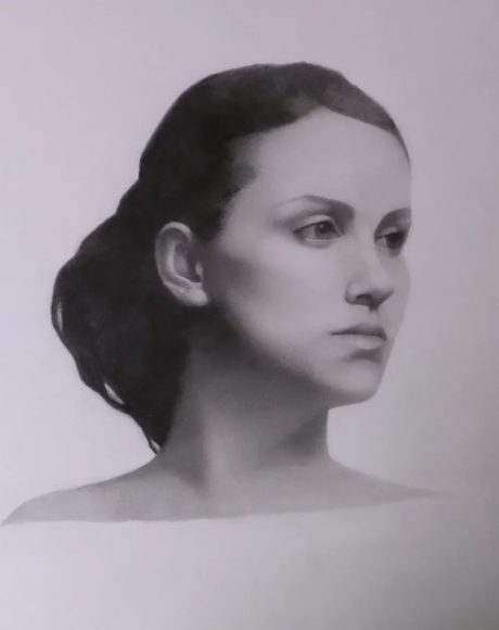 portret v svinčniku